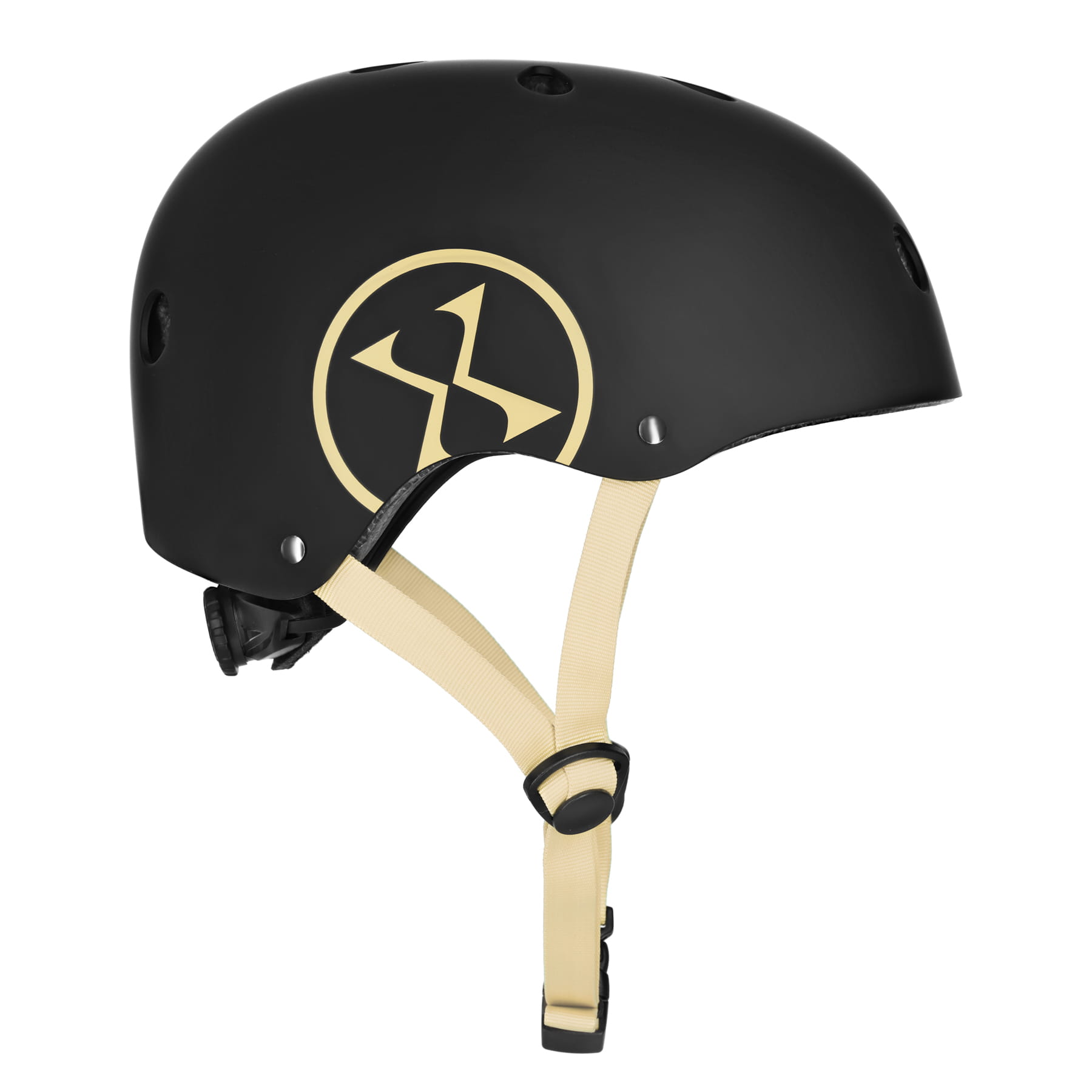 MTW001-1 KASK CZARNO-BEŻOWY ROZM. M(55-58CM) NILS EXTREME